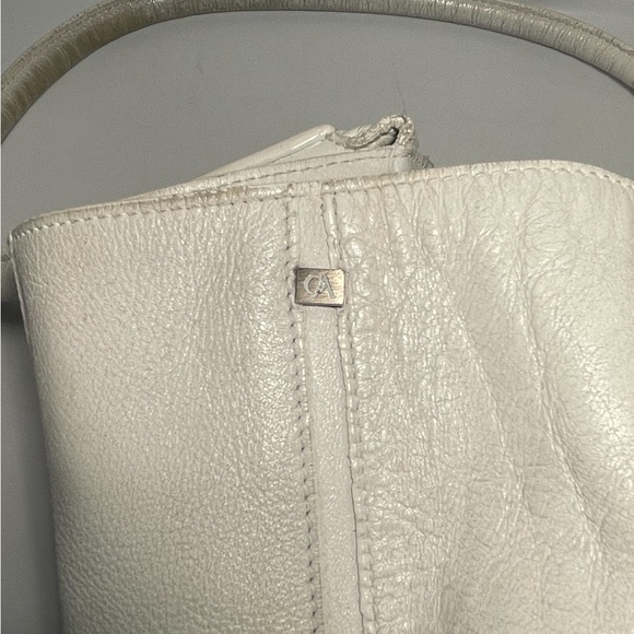 Giorgio Armani White leather handbag made in italy - Picture 5 of 14